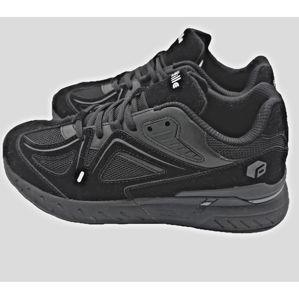 FitVille Women's 9 Extra Wide Walking Comfort Shoe Diabetic Arch Fit All Black